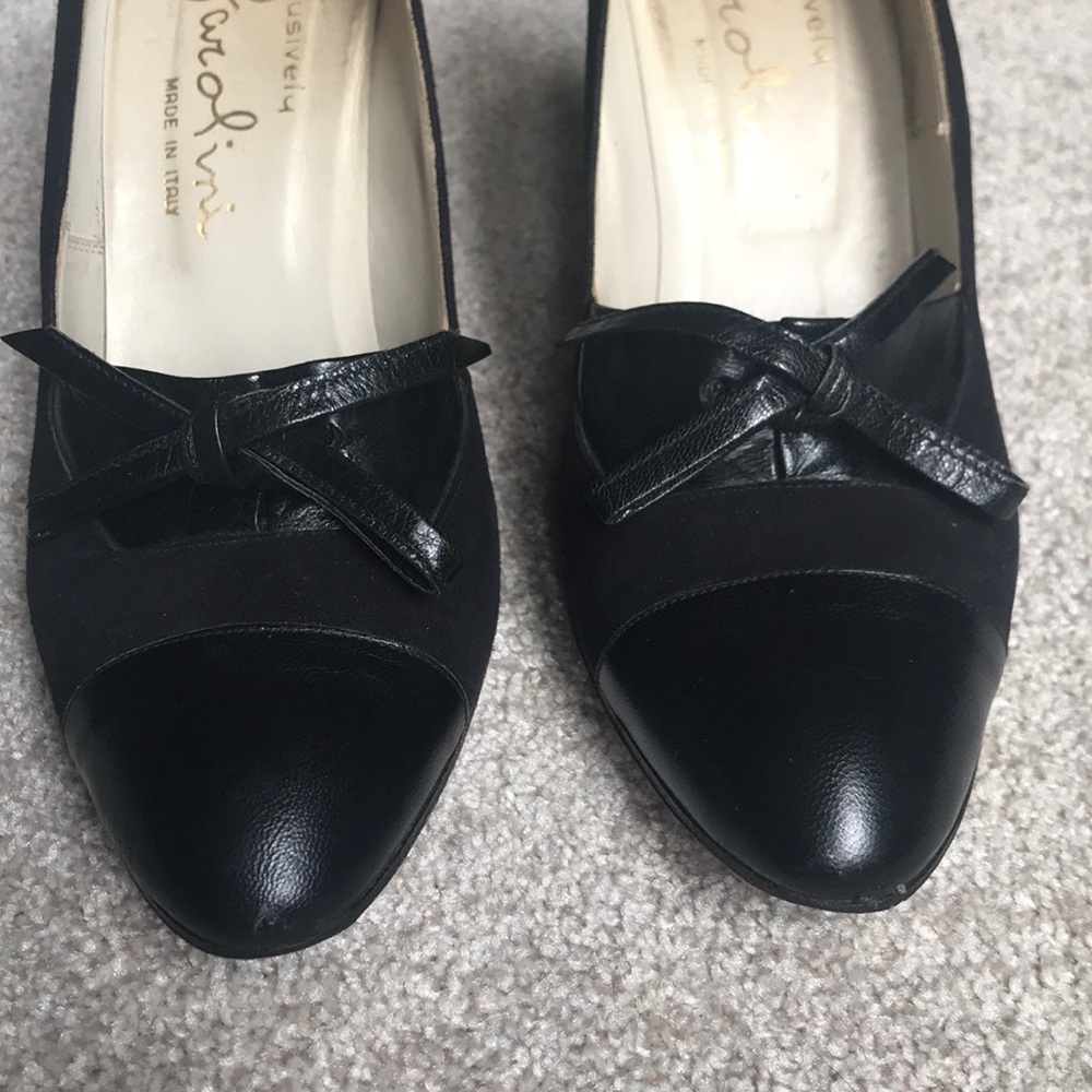 Vintage suede and leather heels - Picture 12 of 15